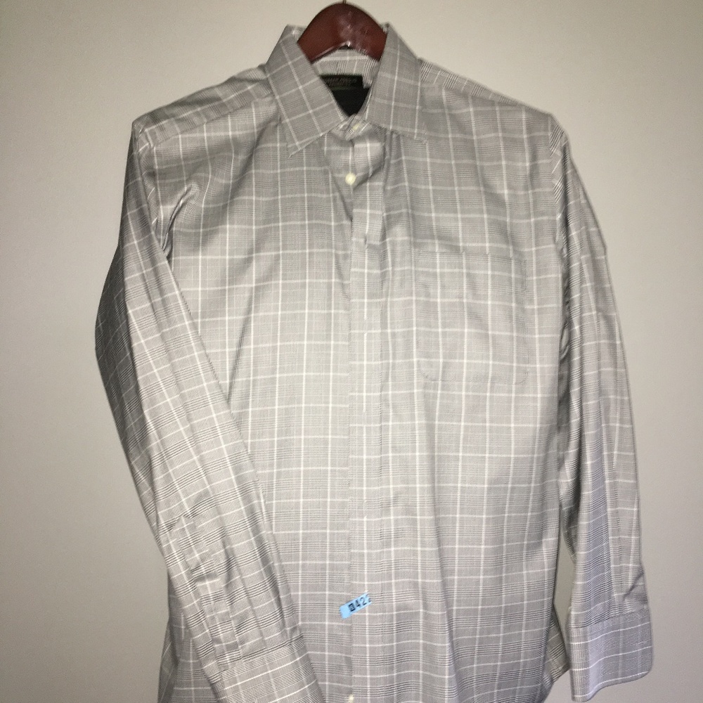 Joseph Abboud houndstooth mens dress shirt
